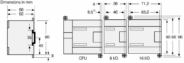 EM 222 CN 数字量输出模块安装方式